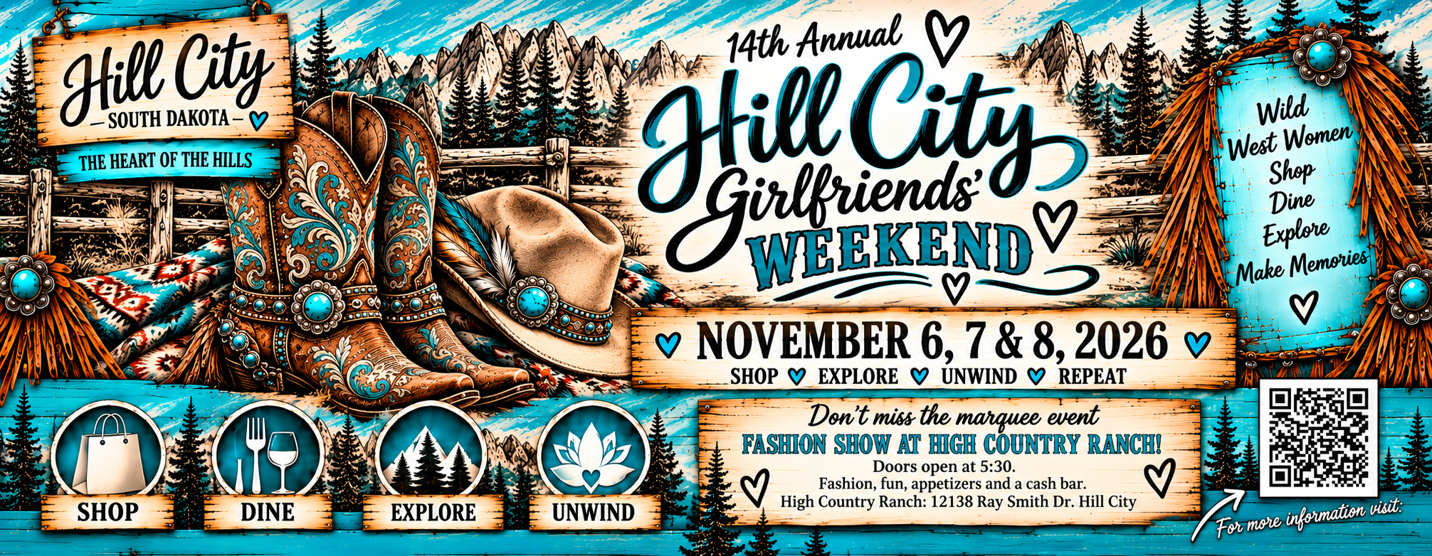 Hill City Girlfriends’ Weekend Banner